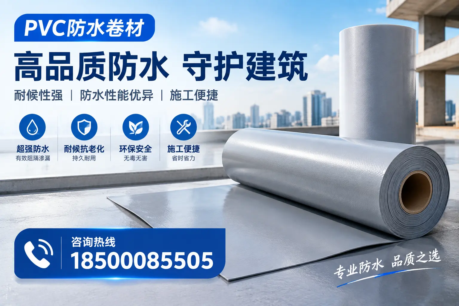 PVC防水卷材的防水效果评测，适合黑河的科学依据